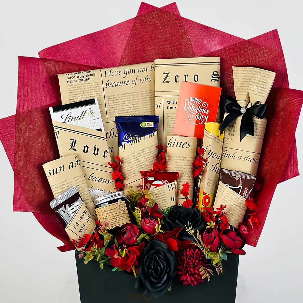 Roses and Cocoa Magic (another view) — gift delivery in Lahore