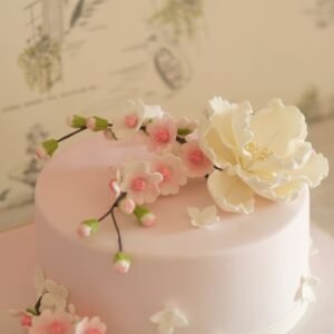 Floral Cream Cake — Tohfaat gift delivery in Lahore and Burewala