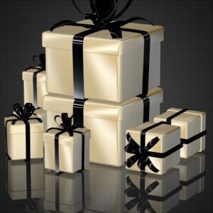 Luxury Black Ribbon Gift Set — Tohfaat gift delivery in Lahore and Burewala